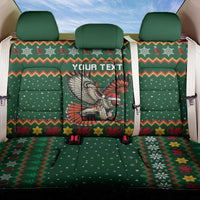 Personalized Radnorshire Wales Christmas Back Car Seat Cover Red-Tailed Hawk Design - Wonder Print Shop