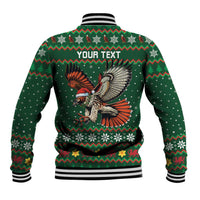 Personalized Radnorshire Wales Christmas Baseball Jacket Red-Tailed Hawk Design - Wonder Print Shop