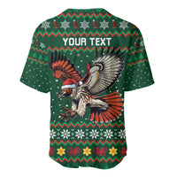 Personalized Radnorshire Wales Christmas Baseball Jersey Red-Tailed Hawk Design - Wonder Print Shop
