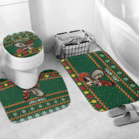 Personalized Radnorshire Wales Christmas Bathroom Set Red-Tailed Hawk Design - Wonder Print Shop