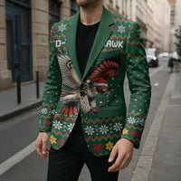 Personalized Radnorshire Wales Christmas Blazer Red-Tailed Hawk Design - Wonder Print Shop