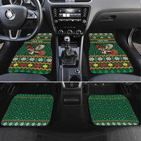 Personalized Radnorshire Wales Christmas Car Mats Red-Tailed Hawk Design - Wonder Print Shop