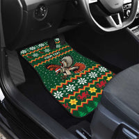 Personalized Radnorshire Wales Christmas Car Mats Red-Tailed Hawk Design - Wonder Print Shop