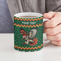 Personalized Radnorshire Wales Christmas Ceramic Mug Red-Tailed Hawk Design - Wonder Print Shop