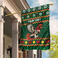 Personalized Radnorshire Wales Christmas Garden Flag Red-Tailed Hawk Design - Wonder Print Shop