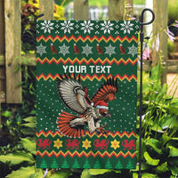 Personalized Radnorshire Wales Christmas Garden Flag Red-Tailed Hawk Design - Wonder Print Shop