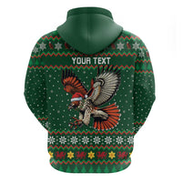 Personalized Radnorshire Wales Christmas Hoodie Red-Tailed Hawk Design - Wonder Print Shop