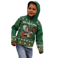 Personalized Radnorshire Wales Christmas Kid Hoodie Red-Tailed Hawk Design - Wonder Print Shop