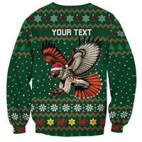 Personalized Radnorshire Wales Christmas Sweatshirt Red-Tailed Hawk Design - Wonder Print Shop