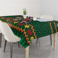Personalized Radnorshire Wales Christmas Tablecloth Red-Tailed Hawk Design - Wonder Print Shop