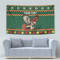 Personalized Radnorshire Wales Christmas Tapestry Red-Tailed Hawk Design - Wonder Print Shop