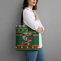 Personalized Radnorshire Wales Christmas Tote Bag Red-Tailed Hawk Design - Wonder Print Shop