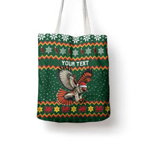 Personalized Radnorshire Wales Christmas Tote Bag Red-Tailed Hawk Design - Wonder Print Shop