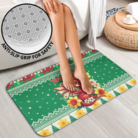 Personalized Wales Christmas Bathroom Set Cute Red Welsh Dragon and Daffodils - Wonder Print Shop