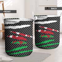 Wales Beast Laundry Basket Ripped Flag Graphic - Wonder Print Shop