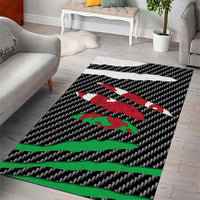 Wales Beast Area Rug Ripped Flag Graphic - Wonder Print Shop