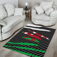 Wales Beast Area Rug Ripped Flag Graphic - Wonder Print Shop