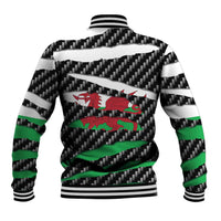 Wales Beast Baseball Jacket Ripped Flag Graphic - Wonder Print Shop