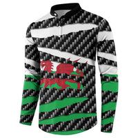Wales Beast Button Sweatshirt Ripped Flag Graphic - Wonder Print Shop