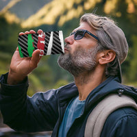 Wales Beast 4 in 1 Can Cooler Tumbler Ripped Flag Graphic - Wonder Print Shop