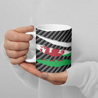 Wales Beast Ceramic Mug Ripped Flag Graphic - Wonder Print Shop