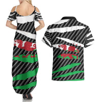 Wales Beast Couples Matching Summer Maxi Dress and Hawaiian Shirt Ripped Flag Graphic - Wonder Print Shop