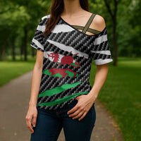 Wales Beast Cross Shoulder Shirt Ripped Flag Graphic - Wonder Print Shop