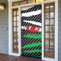 Wales Beast Door Cover Ripped Flag Graphic - Wonder Print Shop
