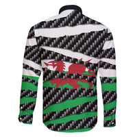 Wales Beast Family Matching Long Sleeve Bodycon Dress and Hawaiian Shirt Ripped Flag Graphic - Wonder Print Shop