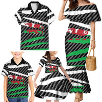 Wales Beast Family Matching Mermaid Dress and Hawaiian Shirt Ripped Flag Graphic - Wonder Print Shop