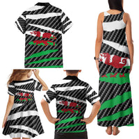 Wales Beast Family Matching Tank Maxi Dress and Hawaiian Shirt Ripped Flag Graphic - Wonder Print Shop
