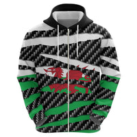 Wales Beast Hoodie Ripped Flag Graphic - Wonder Print Shop