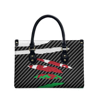 Wales Beast Leather Bag Ripped Flag Graphic - Wonder Print Shop