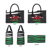 Wales Beast Leather Bag Ripped Flag Graphic - Wonder Print Shop