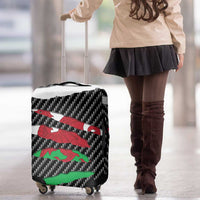 Wales Beast Luggage Cover Ripped Flag Graphic - Wonder Print Shop