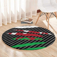 Wales Beast Round Carpet Ripped Flag Graphic - Wonder Print Shop