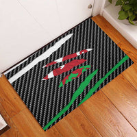 Wales Beast Rubber Doormat Ripped Flag Graphic - Wonder Print Shop