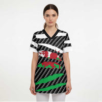 Wales Beast Scrub Top Ripped Flag Graphic - Wonder Print Shop