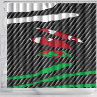 Wales Beast Shower Curtain Ripped Flag Graphic - Wonder Print Shop