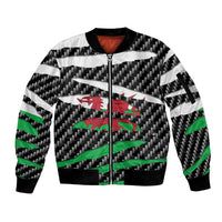 Wales Beast Sleeve Zip Bomber Jacket Ripped Flag Graphic - Wonder Print Shop