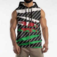 Wales Beast Sleeveless Zip Hoodie Ripped Flag Graphic - Wonder Print Shop