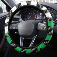 Wales Beast Steering Wheel Cover Ripped Flag Graphic - Wonder Print Shop