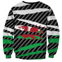 Wales Beast Sweatshirt Ripped Flag Graphic - Wonder Print Shop