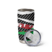 Wales Beast Tumbler Cup Ripped Flag Graphic - Wonder Print Shop