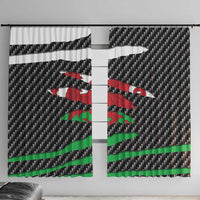 Wales Beast Window Curtain Ripped Flag Graphic - Wonder Print Shop