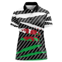 Wales Beast Women Polo Shirt Ripped Flag Graphic - Wonder Print Shop