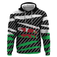 Wales Beast Zip Hoodie Ripped Flag Graphic - Wonder Print Shop