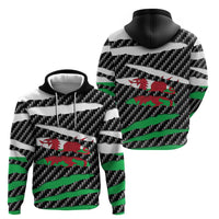 Wales Beast Zip Hoodie Ripped Flag Graphic - Wonder Print Shop