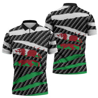 Wales Beast Zipper Polo Shirt Ripped Flag Graphic - Wonder Print Shop
