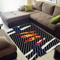 Finland Beast Area Rug Ripped Flag Graphic - Wonder Print Shop